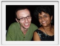 We socialized with Mark and his partner Seema. They organized our safari and became friends.