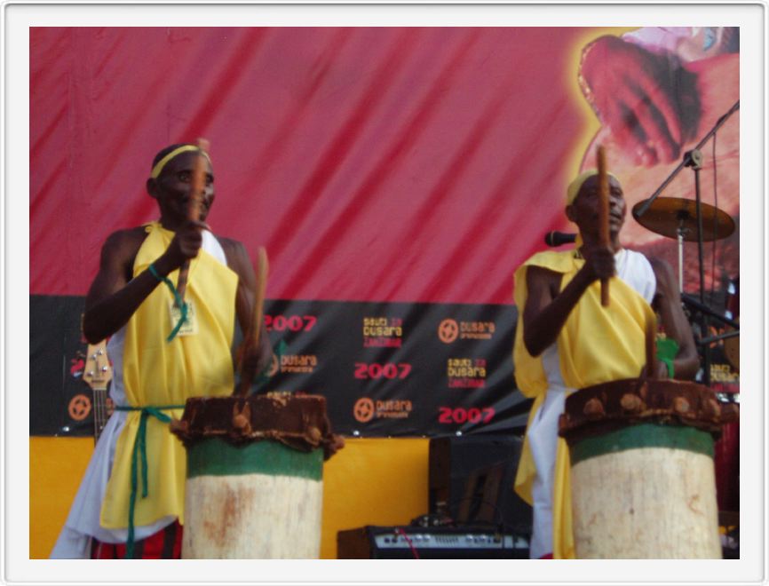 Burundian drummers at the festival