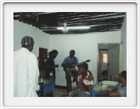 Musicians jamming at our hotel during breakfast