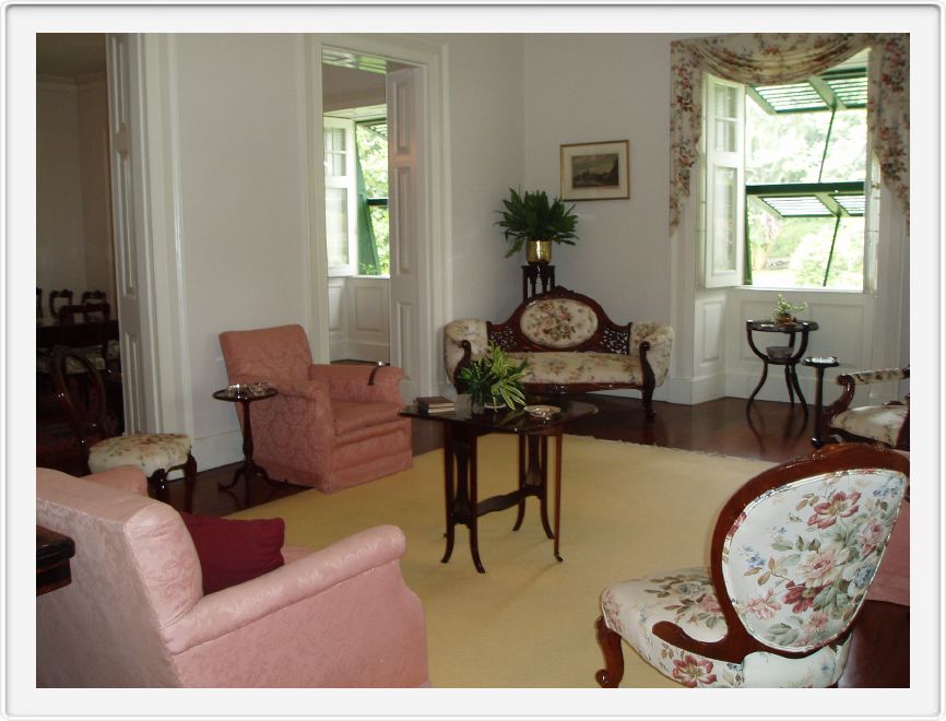 Living rom with antique furniture