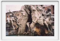 The bountiful fountains of Rome - Piazza Navona,  The foundtain of the four rivers