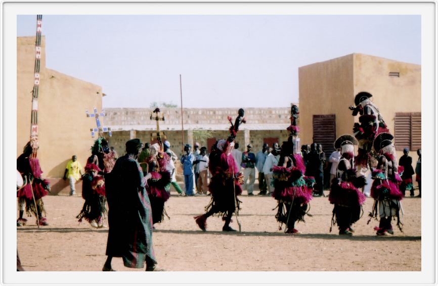 Masked dancers