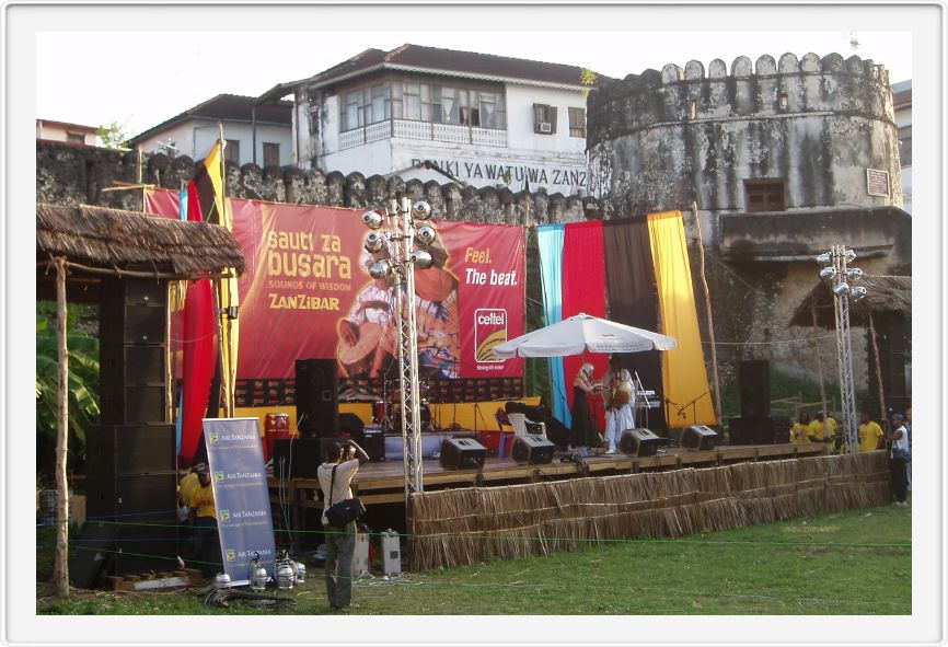 The festival venue - the Old Fort in Stone Town 