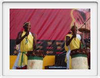 Burundian drummers at the festival
