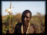 Hunter with bird